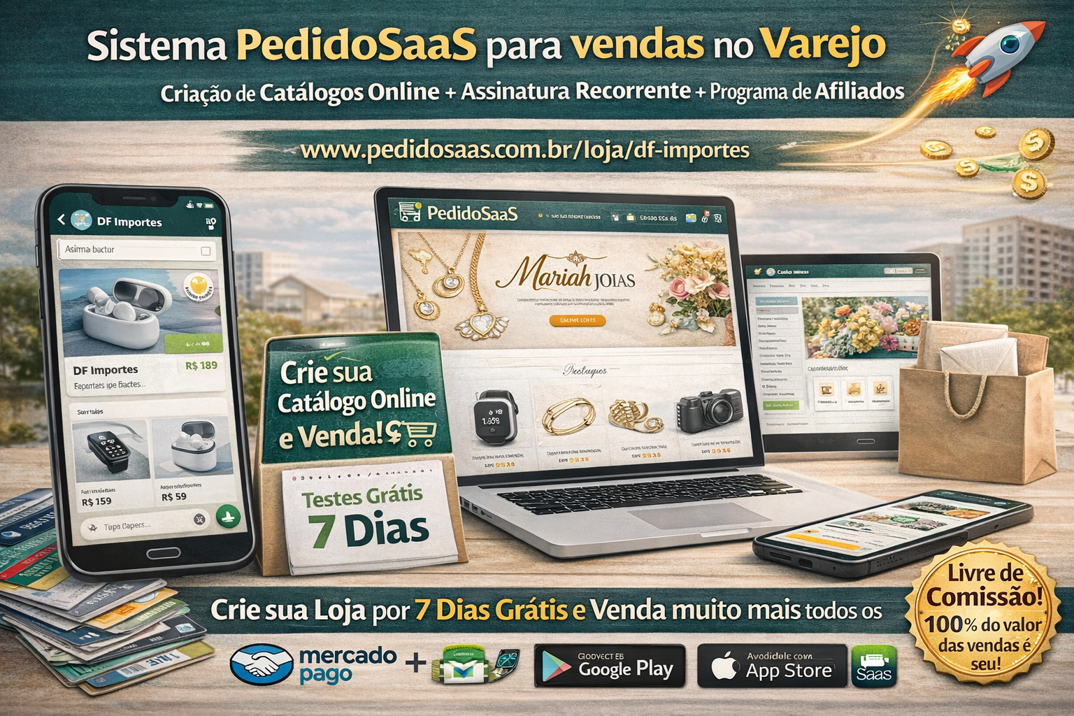 Sistema SaaS, para vendas no Varejo