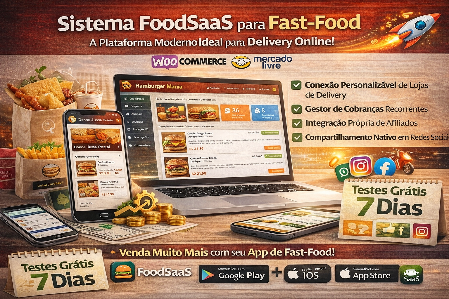 Sistema SaaS, para Fast-Food