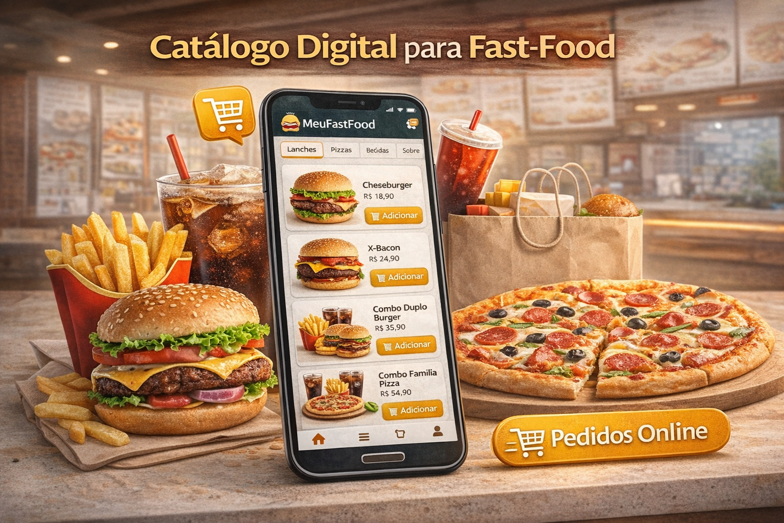 🍔 Transforme Seu Fast Food com um Site PWA Exclusivo!